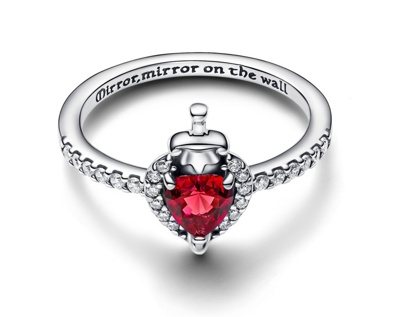 Pandora Stříbrný prsten Disney Zlá královna 193422C01 54 mm