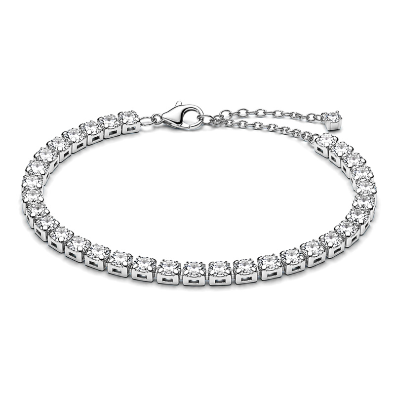 Pandora Tenisový stříbrný náramek s kubickými zirkony Timeless 593539C01 18 cm