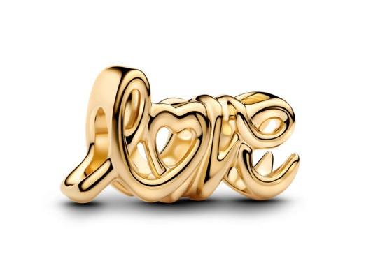 Pandora Krásný pozlacený korálek Love Shine Moments 763055C00
