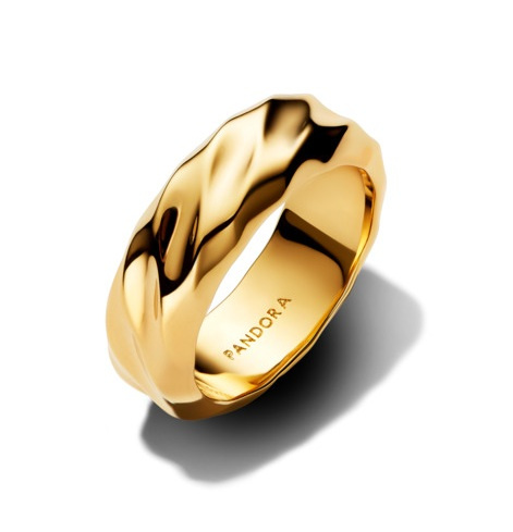 Pandora Výrazný pozlacený prsten Shine Essence 163886C00 50 mm