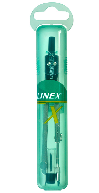 Kružítko Linex - kovové s kloubem, 140 mm