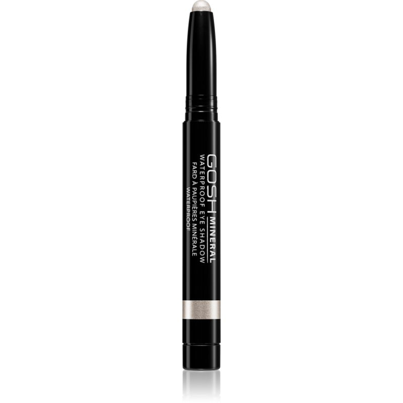 Gosh Mineral Waterproof dlouhotrvající oční stíny v tužce voděodolné odstín 001 Pearly White 1,4 g