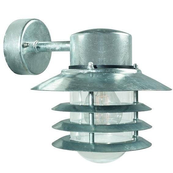 Nordlux Venkovní nástěnná lampa Vejers down Barva: galvanizace