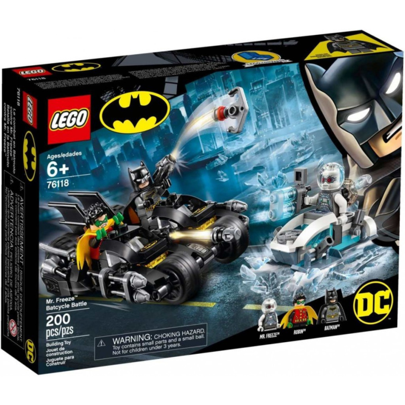 Lego® super heroes 76118 mr. freeze™ vs. batman na batmotorce™