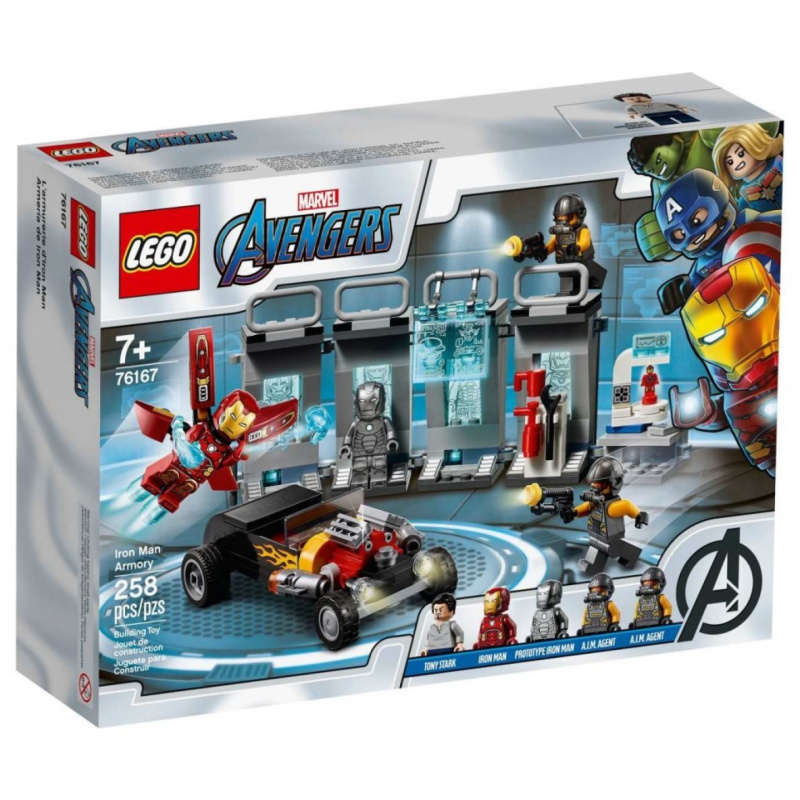 Lego® super heroes 76167 zbrojnice iron mana