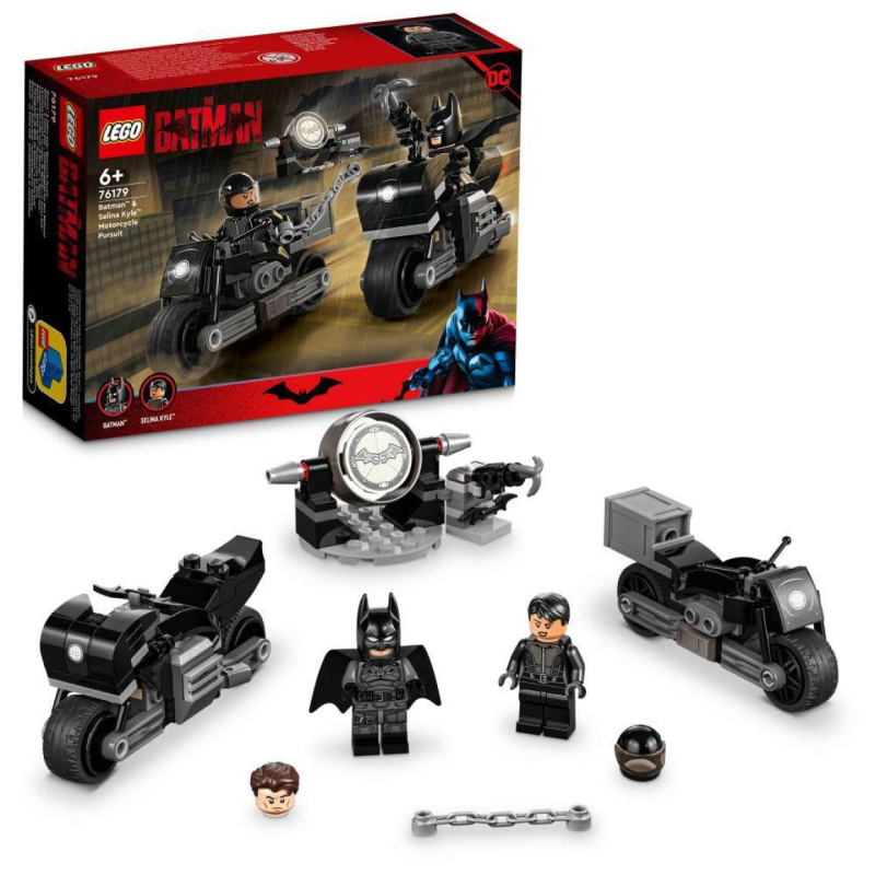 Lego® dc batman™ 76179 honička na motorce batmana a seliny kyle