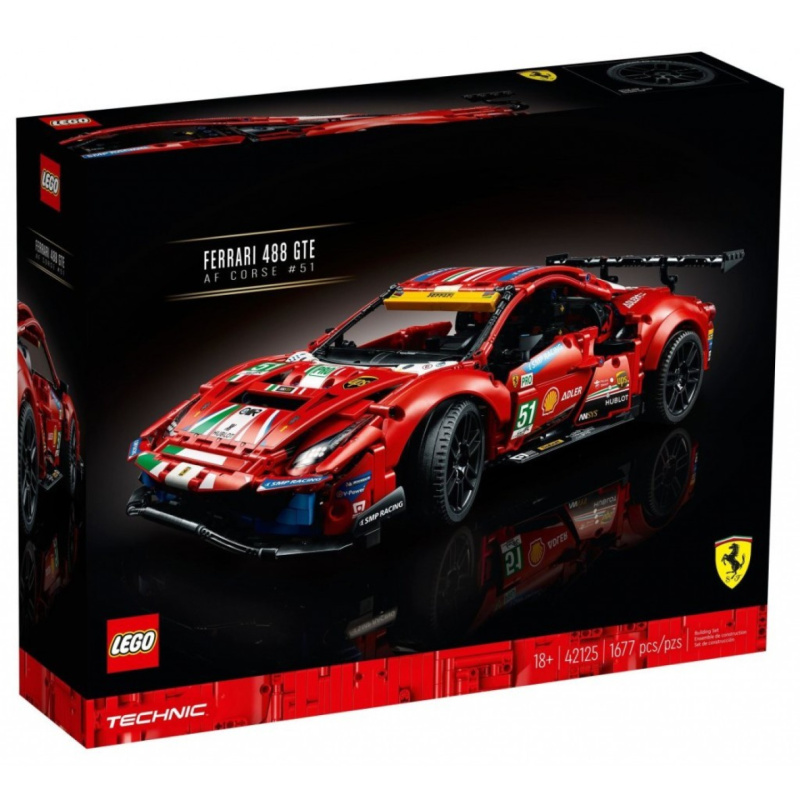 LEGO® Technic 42125 Ferrari 488 GTE „AF Corse #51”