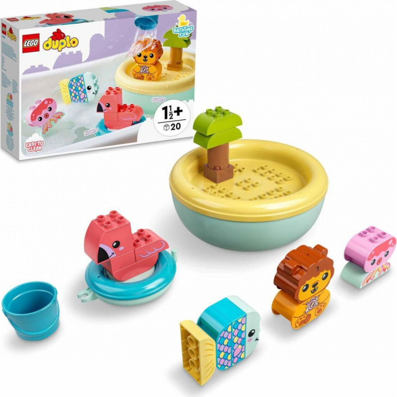 LEGO Duplo 10966 Legrace ve vaně: Plovoucí ostrov se zvířátky