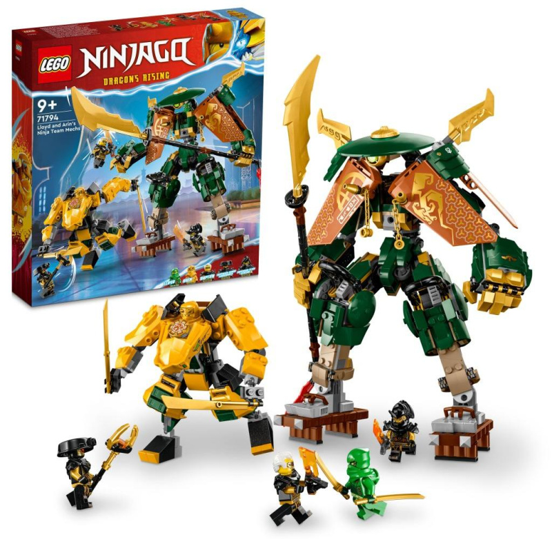 LEGO® NINJAGO® 71794 Lloyd, Arin a jejich tým nindža robotů