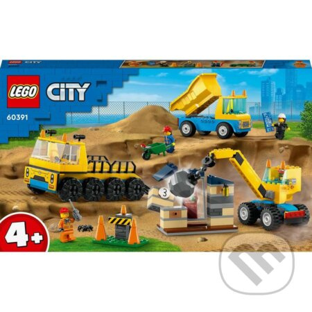 LEGO City 60391 Nákladní auta a jeřáb s demoliční koulí