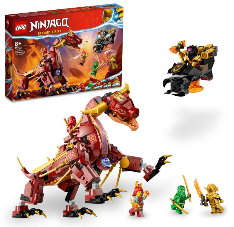 Lego® ninjago® 71793 heatwave a jeho transformační lávový drak