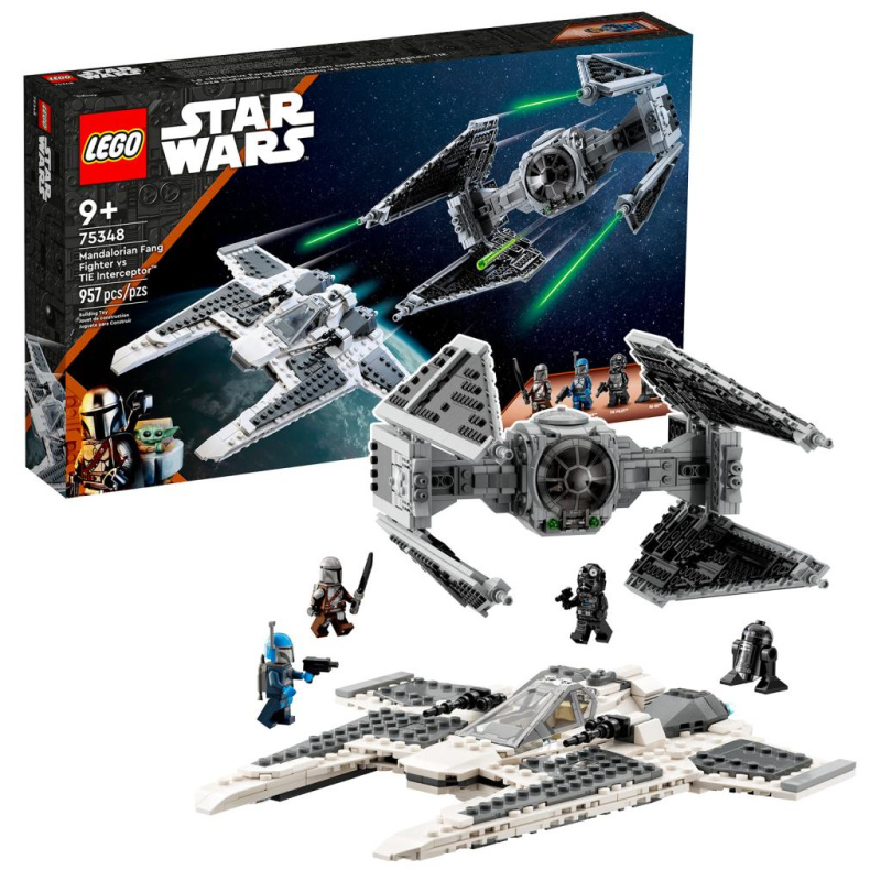 LEGO® Star Wars™ 75348 Mandalorianská stíhačka třídy Fang proti TIE Interceptoru
