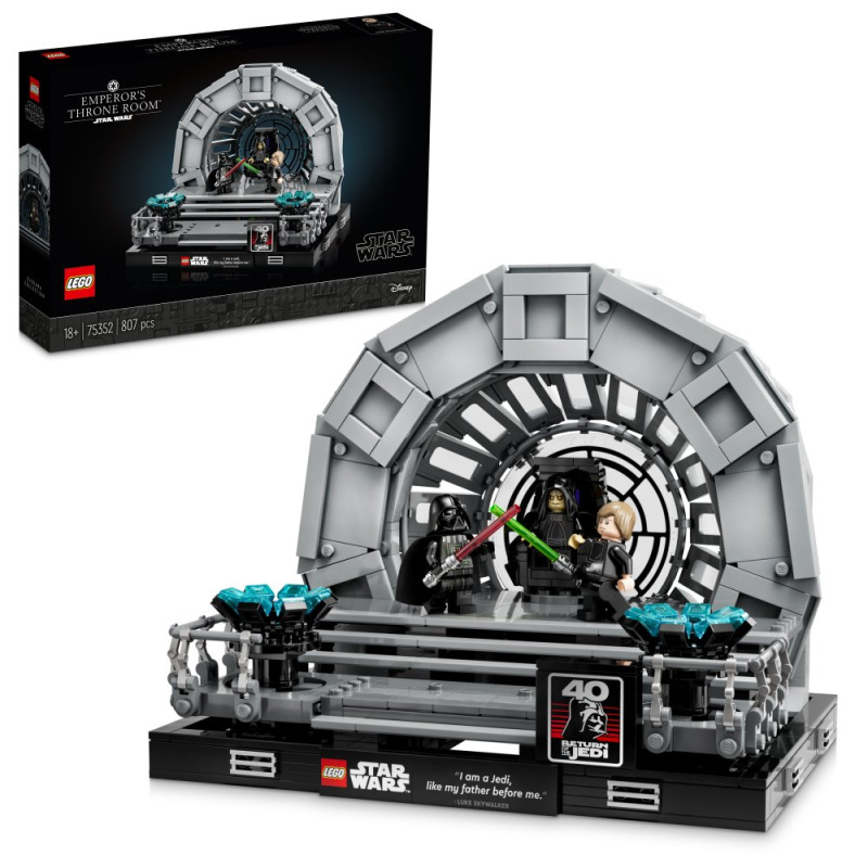 Lego® star wars™ 75352 císařův trůnní sál – diorama