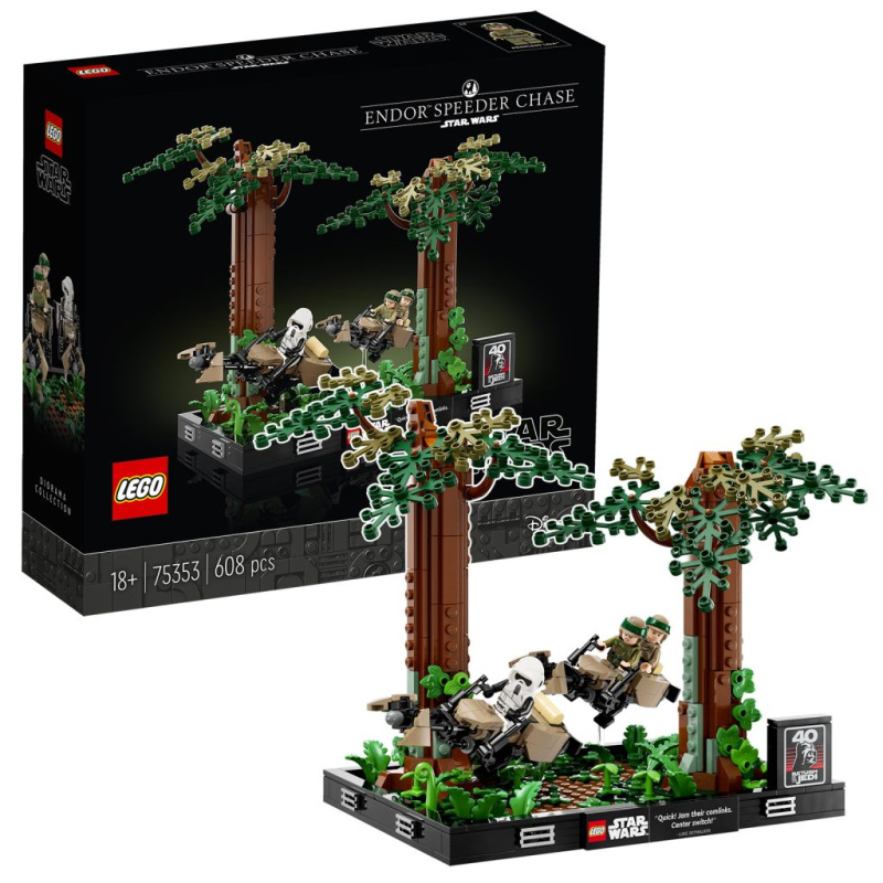 LEGO® Star Wars™ 75353 Honička spídrů na planetě Endor™ – diorama