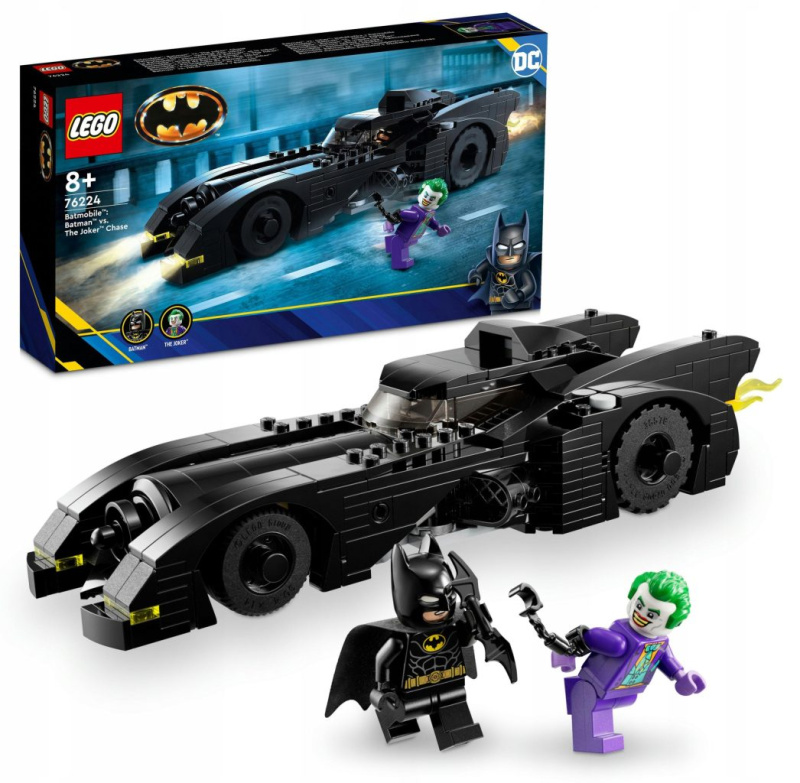 Lego® dc batman™ 76224 batman™ vs. joker™: honička v batmobilu