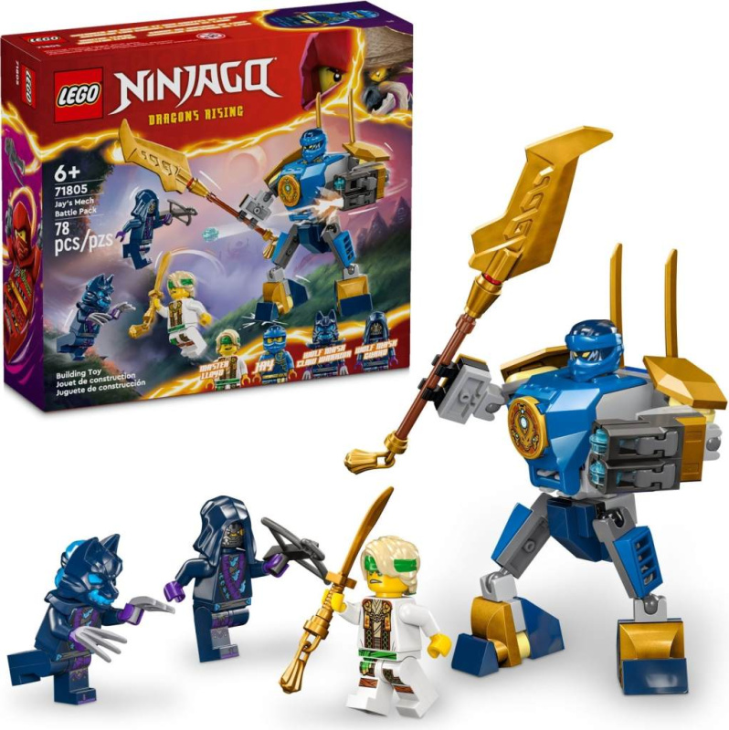 LEGO® NINJAGO® 71805 Bojový balíček Jayova robota