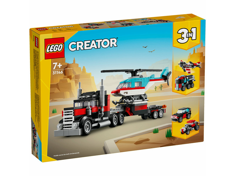 Lego Creator Tahač s Plošinou a Vrtulníkem