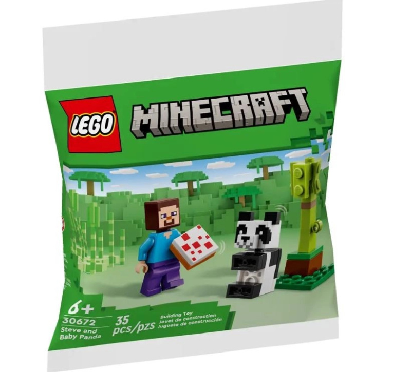 LEGO® Minecraft 30672 Steve s mládětem pandy