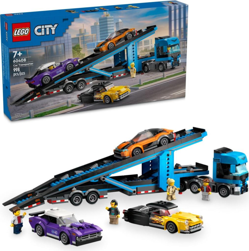 LEGO® City 60408 Kamion pro přepravu aut se sporťáky