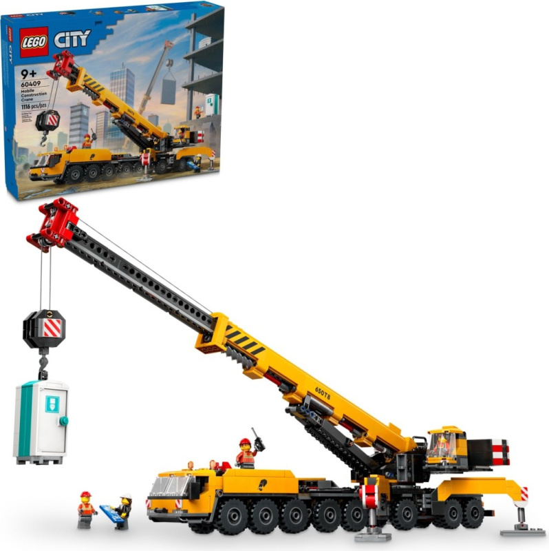 LEGO® City 60409 Žlutý pojízdný stavební jeřáb