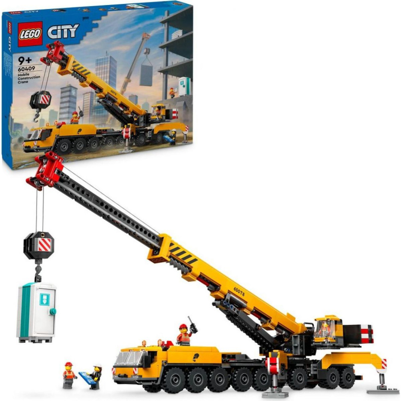 LEGO® City 60409 Žlutý pojízdný stavební jeřáb