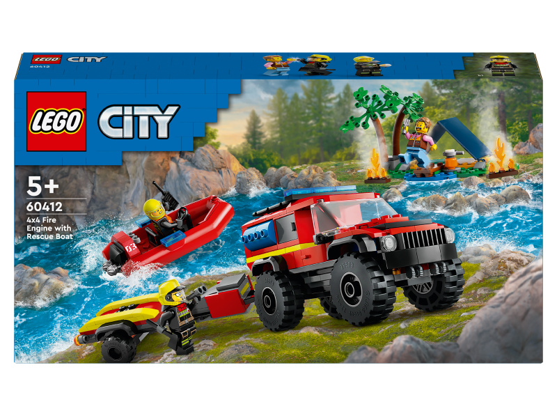 LEGO® City 60412 Hasičský vůz 4x4 a záchranný člun