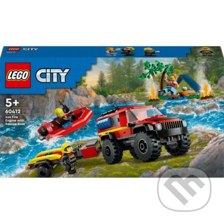 LEGO® City 60412 Hasičský vůz 4x4 a záchranný člun