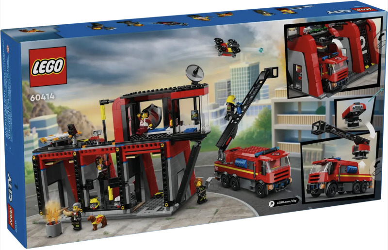 LEGO® City 60414 Hasičská stanice s hasičským vozem