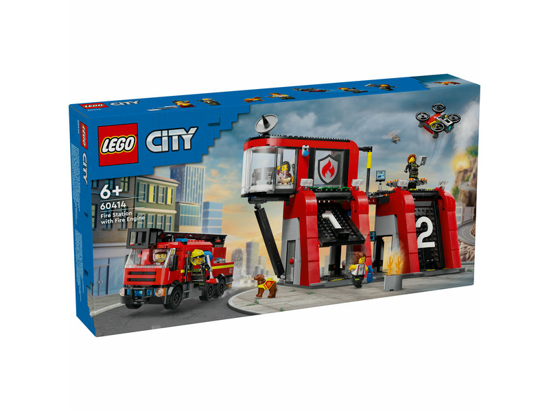 LEGO® City 60414 Hasičská stanice s hasičským vozem