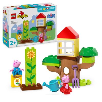 LEGO® DUPLO 10431 Prasátko Peppa – zahrada a dům na stromě