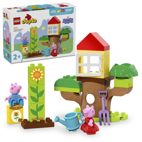 LEGO® DUPLO 10431 Prasátko Peppa – zahrada a dům na stromě