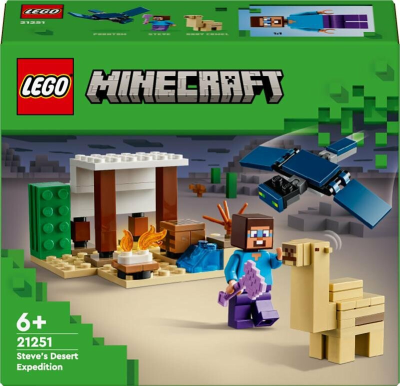 Kostky Minecraft 21251 Pustinná výprava Stevea