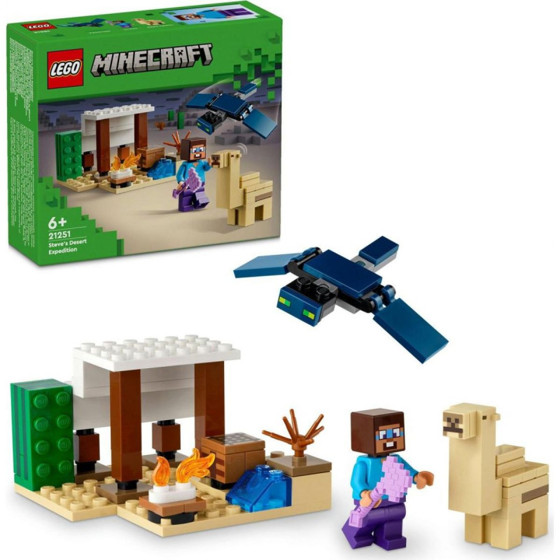 Kostky Minecraft 21251 Pustinná výprava Stevea