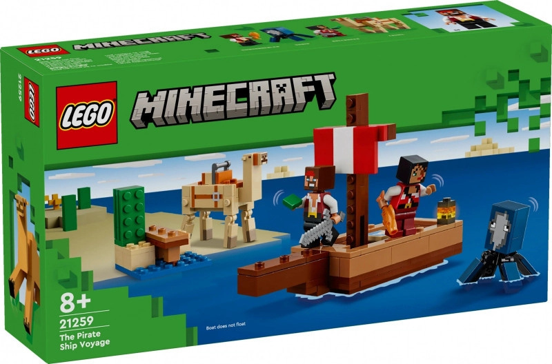 LEGO® Minecraft 21259 Plavba na pirátské lodi
