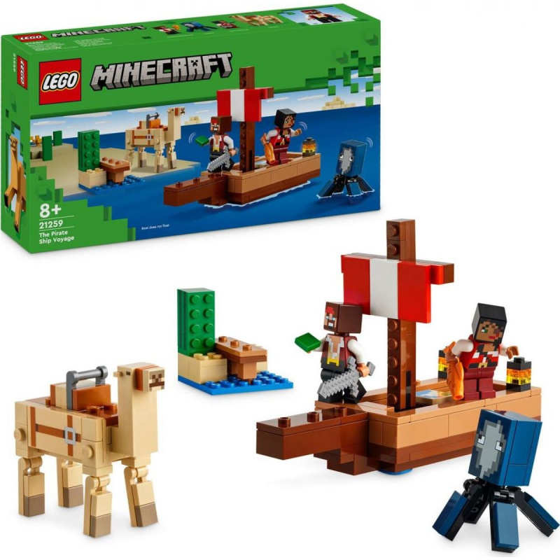 LEGO® Minecraft 21259 Plavba na pirátské lodi