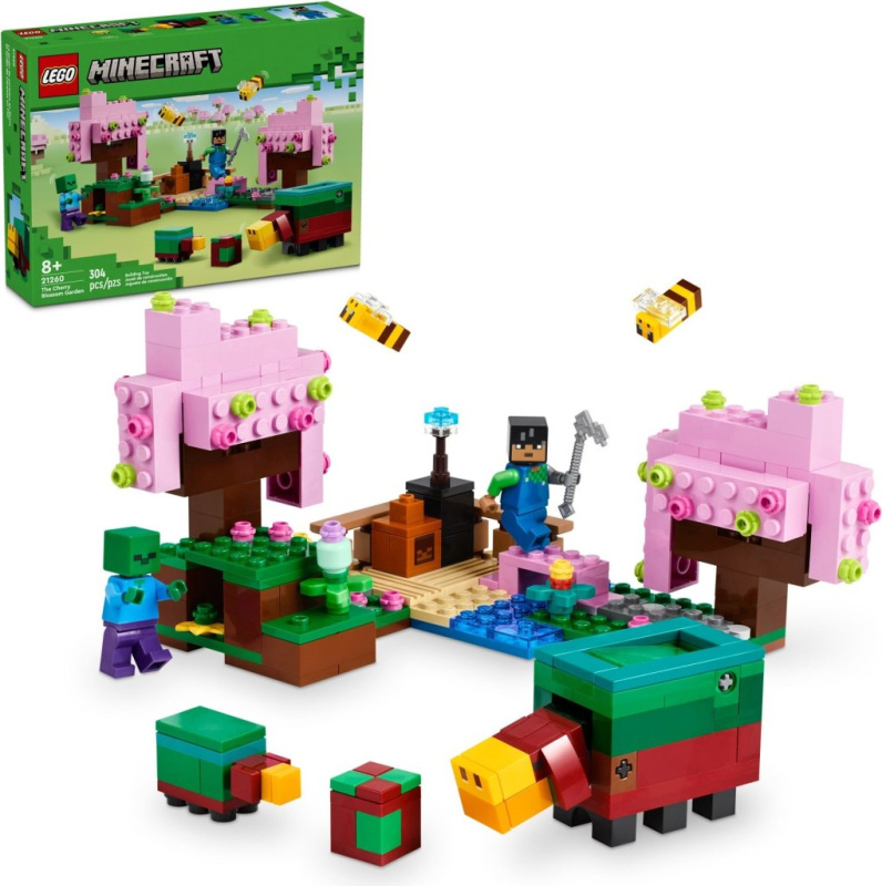 LEGO® Minecraft 21260 Zahrada s rozkvetlými třešněmi