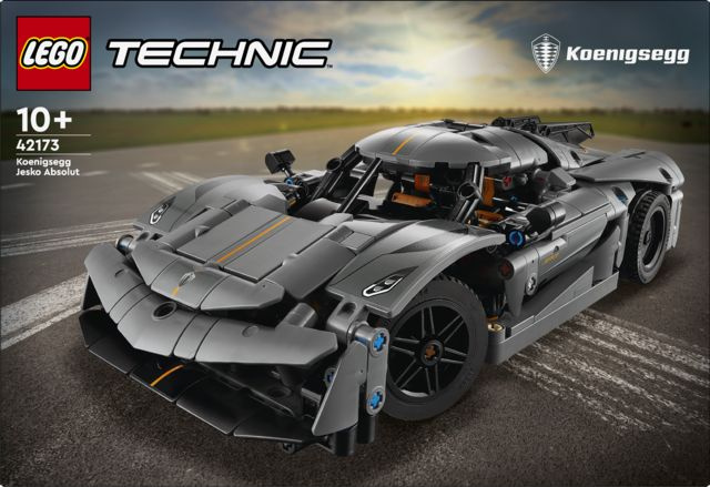 LEGO Technic 42173 Šedé hyperauto Koenigsegg Jesko Absolut