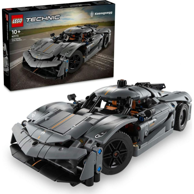 LEGO Technic 42173 Šedé hyperauto Koenigsegg Jesko Absolut
