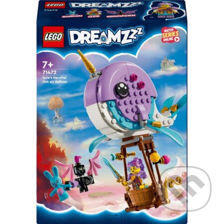 LEGO® DREAMZzz™ 71472 Izzie a její horkovzdušný balón ​ve tvaru narvala