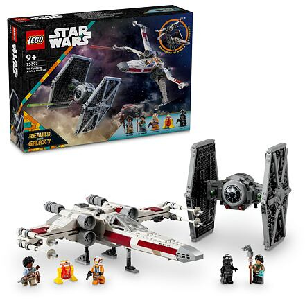 LEGO Star Wars 75393 Stíhačka TIE a X-wing - kombinovaná stavebnice