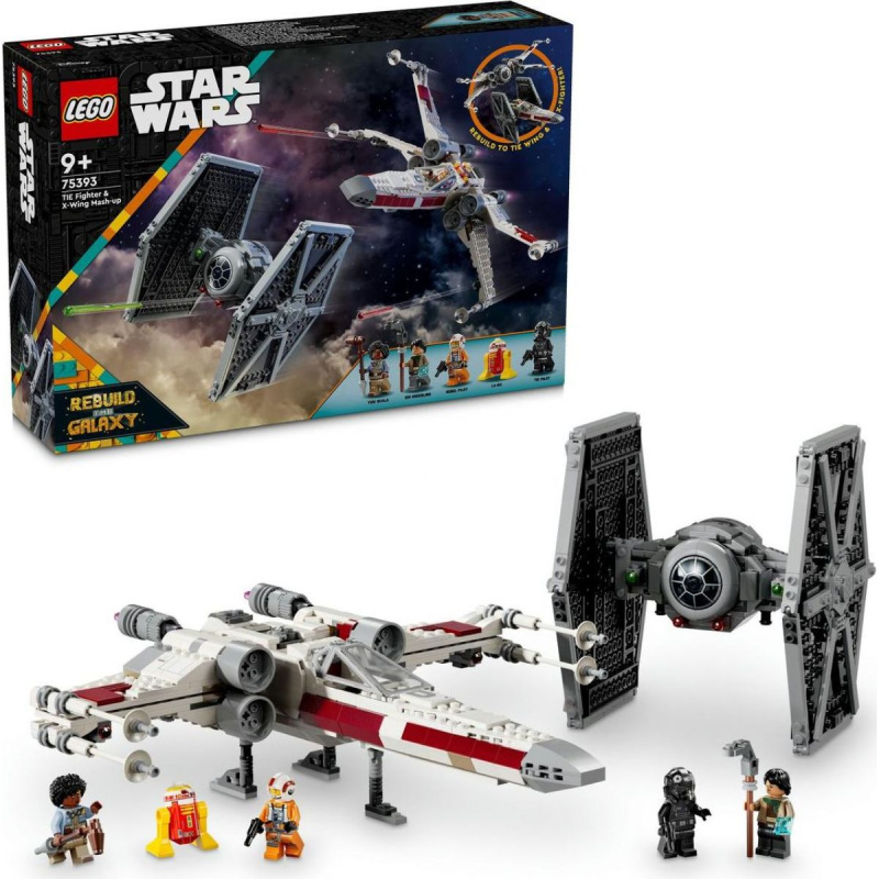 LEGO Star Wars 75393 Stíhačka TIE a X-wing - kombinovaná stavebnice