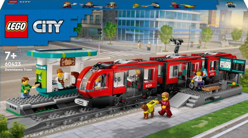 LEGO® City 60423 Tramvaj a zastávka v centru města