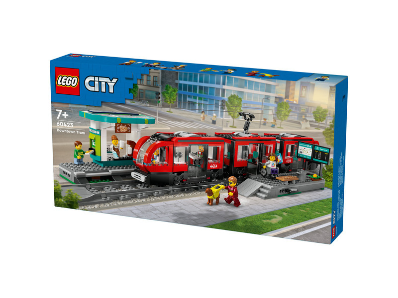 LEGO® City 60423 Tramvaj a zastávka v centru města