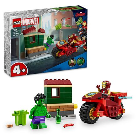 LEGO Marvel Super Heroes 76287 Iron Man s motorkou a Hulk