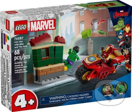 LEGO Marvel Super Heroes 76287 Iron Man s motorkou a Hulk