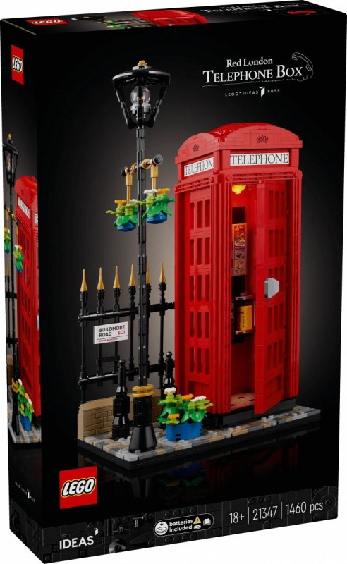 LEGO Ideas Červená Londýnská Telefonní Budka