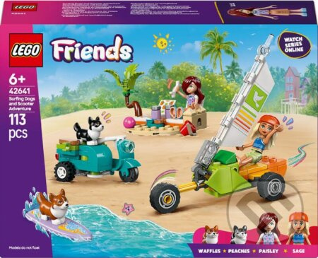 LEGO® Friends 42641 Dobrodružství se surfujícími psy a skútrem