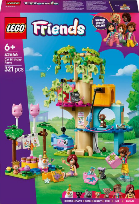 Lego Friends Kočičí narozeninová oslava a dům na stromě