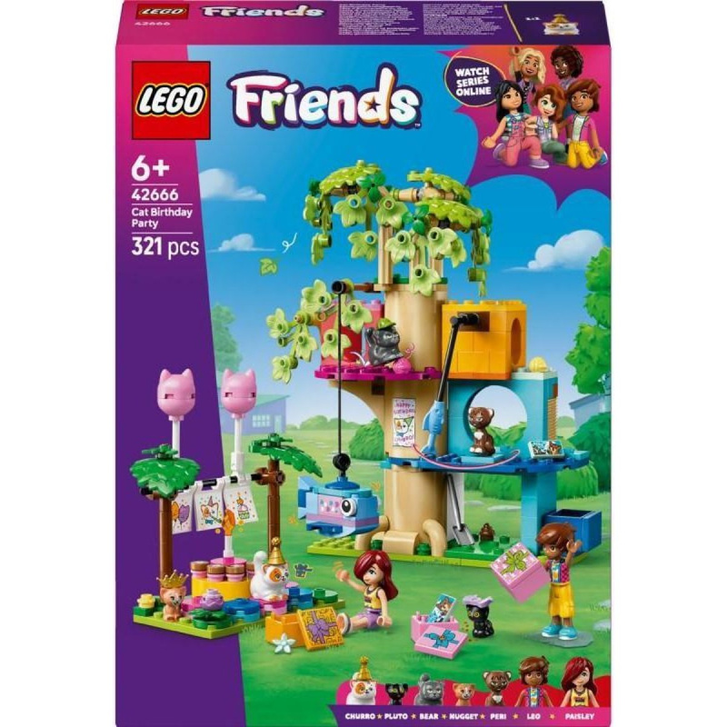 Lego Friends Kočičí narozeninová oslava a dům na stromě