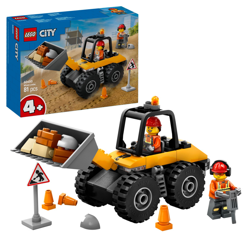 LEGO® City 60450 Žlutý kolový nakladač
